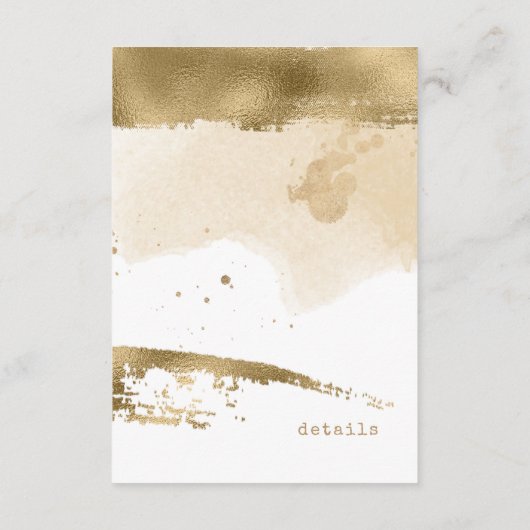 Golden Autumn Wedding Berries Details ID655 Informatiekaartje (Achterkant)