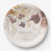 Golden Autumn Wedding Berries ID655 Papieren Bordje (Voorkant)