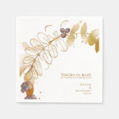 Golden Autumn Wedding Berries ID655 Servet (Voorkant)