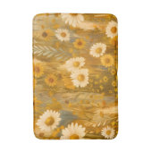 Golden Autumn Wildflower - Rustieke Herfst Badmat (Voorkant Verticaal)