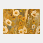 Golden Autumn Wildflower - Rustieke Herfst Deurmat (Voorkant)
