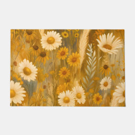 Golden Autumn Wildflower - Rustieke Herfst Deurmat