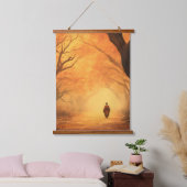 Golden Autumn Zen Path Hangend Wandkleed (Slaapkamer)
