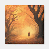 Golden Autumn Zen Path Magneet (Voorkant)