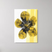 Golden Autumnal Floral Abstract Canvas Afdruk (Voorkant)