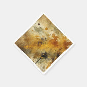 Golden Autumnal Harvest Distressed Ink Decoupage Servet (Hoek)