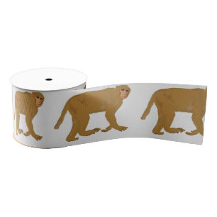 Golden Baboon Monkey Art Grosgrain Lint