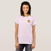 Golden Baby Angel Shiny Elegant Angelic T-shirt (Voorkant volledig)