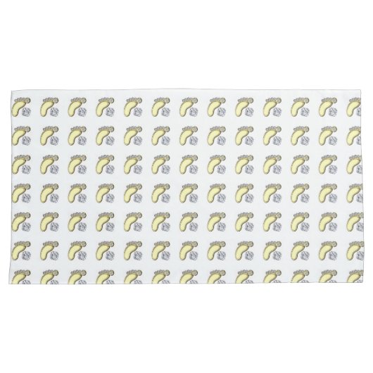 Golden Baby Foot Kussensloop (Voorkant-Rechts)