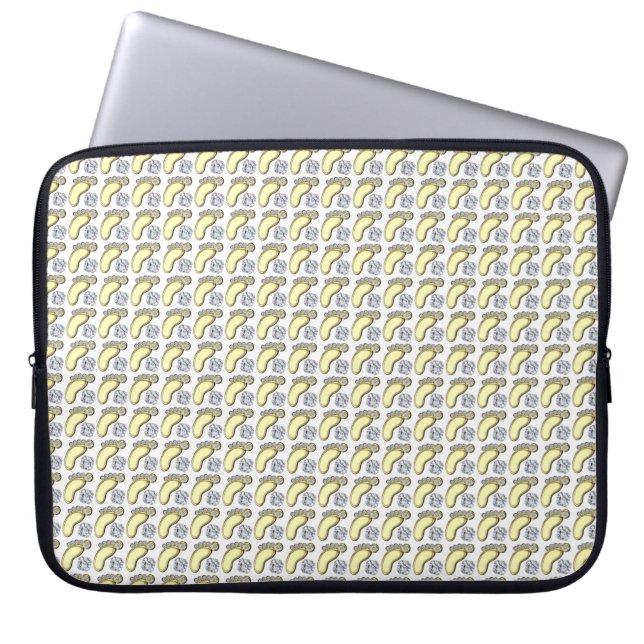 Golden Baby Foot Laptop Sleeve (Voorkant)