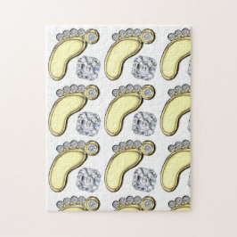 Golden Baby Foot Legpuzzel
