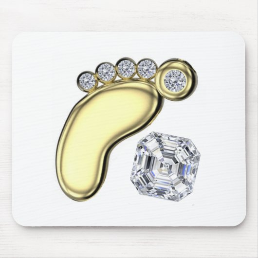 Golden Baby Foot Muismat (Voorkant)