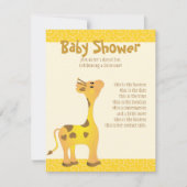 Golden Baby Giraffe Kaart (Voorkant)