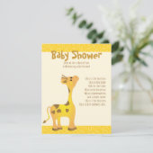 Golden Baby Giraffe Kaart (Staand voorkant)