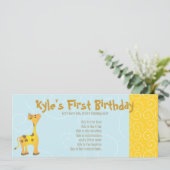 Golden Baby Giraffe Kaart (Staand voorkant)
