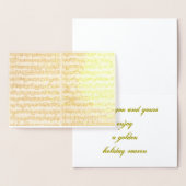 Golden Bach Chaconne Music Manuscript Folie Kaarten (Display)