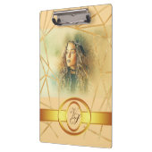 Golden Background Girl Mode Modern Elegant Klembord (Links)
