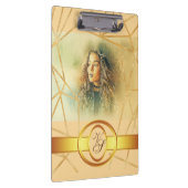 Golden Background Girl Mode Modern Elegant Klembord (Rechts)