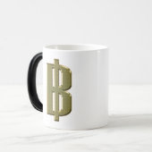 GOLDEN BAHT SIGN ฿ Thaise ฿ Magische Mok (Voorkant links)