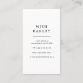 Golden Bakery Three Tier Cake Verticaal Visitekaartje (Achterkant)