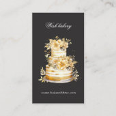 Golden Bakery Three Tier Cake Verticaal Visitekaartje (Voorkant)