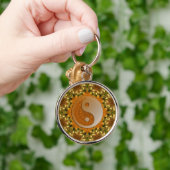 Golden Balance Yin Yang Sleutelhanger (Hand)