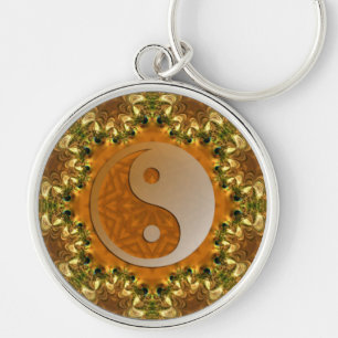 Golden Balance Yin Yang Sleutelhanger