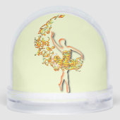 Golden Ballerina Sneeuwbol (Achterkant)