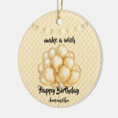 Golden-ballonnen en -Stippen in de glans, maak een Keramisch Ornament (Links)