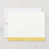 Golden Balloon handgetekend Foto Bedankkaart (Achterkant)