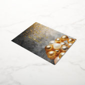 Golden Balloon Themd Folie Holiday Post Kaart (Gedraaid)