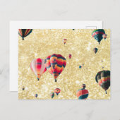 Golden Balloons Briefkaart (Voorkant / Achterkant)