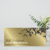 Golden Bamboo laat Zen Spa Cadeaucertificaat (Staand voorkant)