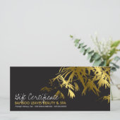Golden Bamboo laat Zen Spa Cadeaucertificaat (Staand voorkant)