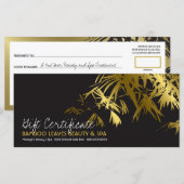 Golden Bamboo laat Zen Spa Cadeaucertificaat (Voorkant / Achterkant)