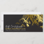 Golden Bamboo laat Zen Spa Cadeaucertificaat (Voorkant)