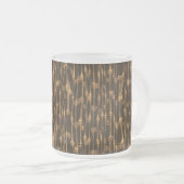 Golden Bamboo Natuur Pattern Matglas Koffiemok (Voorkant rechts)