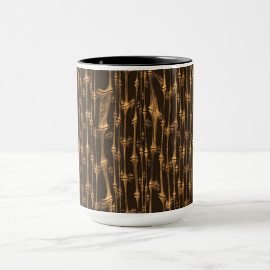 Golden Bamboo Natuur Pattern Mok (Midden)
