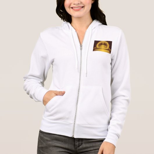 Golden Bank Corridor Glowing Dollar Finance Hoodie (Voorkant)