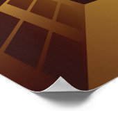 Golden Bank Corridor Glowing Dollar Finance Poster (Hoek)