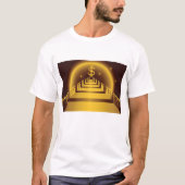 Golden Bank Corridor Glowing Dollar Finance T-shirt (Voorkant)