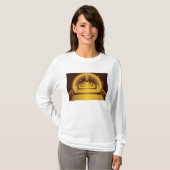 Golden Bank Corridor Glowing Dollar Finance T-shirt (Voorkant volledig)