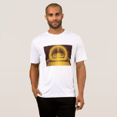 Golden Bank Corridor Glowing Dollar Finance T-shirt (Voorkant volledig)