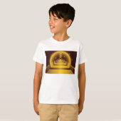 Golden Bank Corridor Glowing Dollar Finance T-shirt (Voorkant volledig)