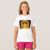 Golden Bank Corridor Glowing Dollar Finance T-shirt (Voorkant volledig)