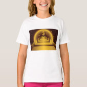 Golden Bank Corridor Glowing Dollar Finance T-shirt (Voorkant)