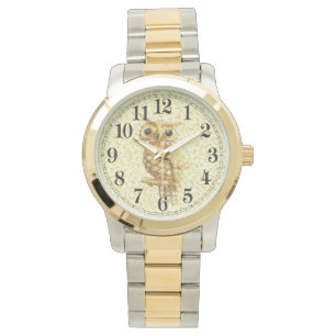 Golden baroekuil horloge