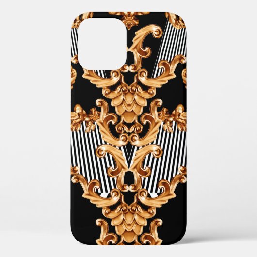 Golden baroksierbloem Case-Mate iPhone case (Achterkant)