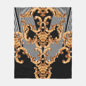 Golden baroksierbloem fleece deken (Voorkant)