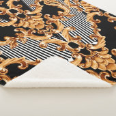 Golden baroksierbloem sherpa deken (3/4)